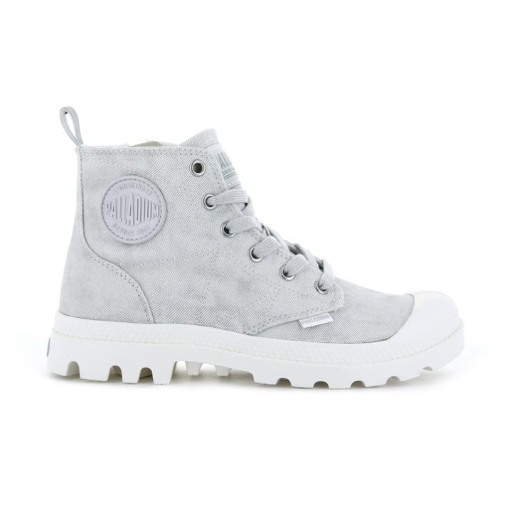 Dámské Boty Palladium Pampa Zip Desertwash Světle Šedé | CZ FPS-91T